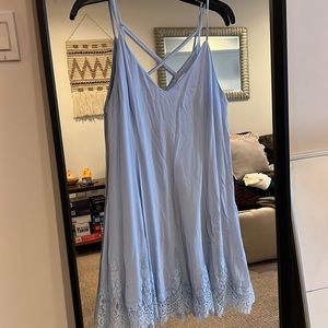 Lush dress with lace bottom